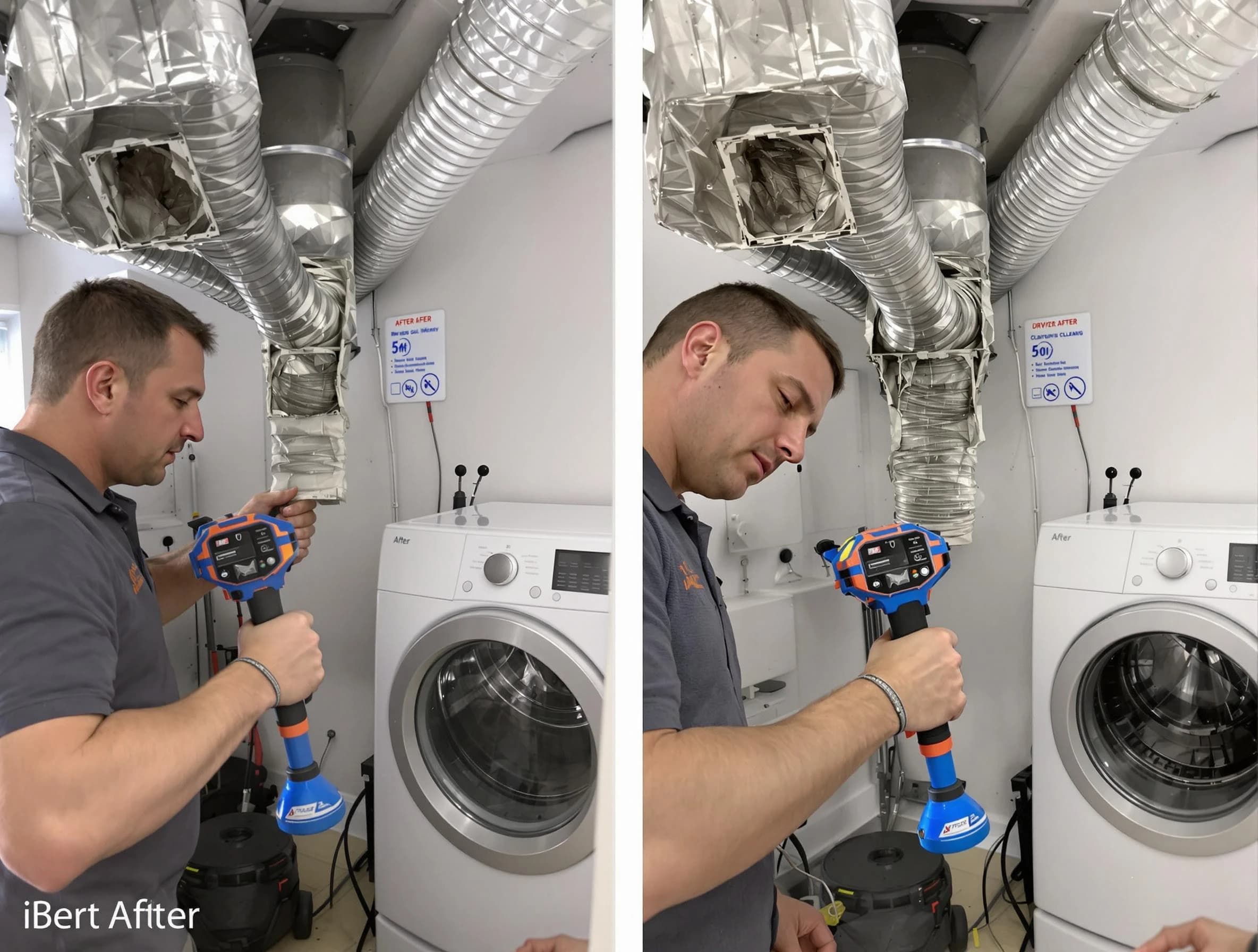 Professional clogged vent cleaning by Brentwood Dryer Vent Cleaning in Brentwood