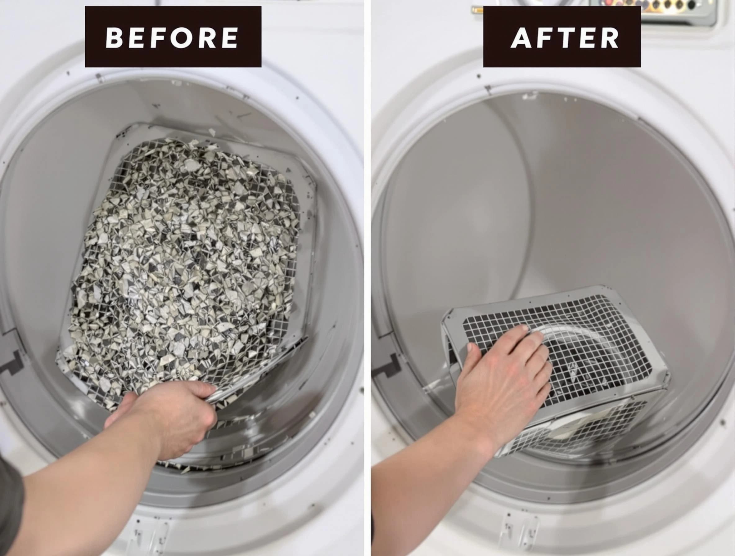 Professional lint trap cleaning by Brentwood Dryer Vent Cleaning in Brentwood