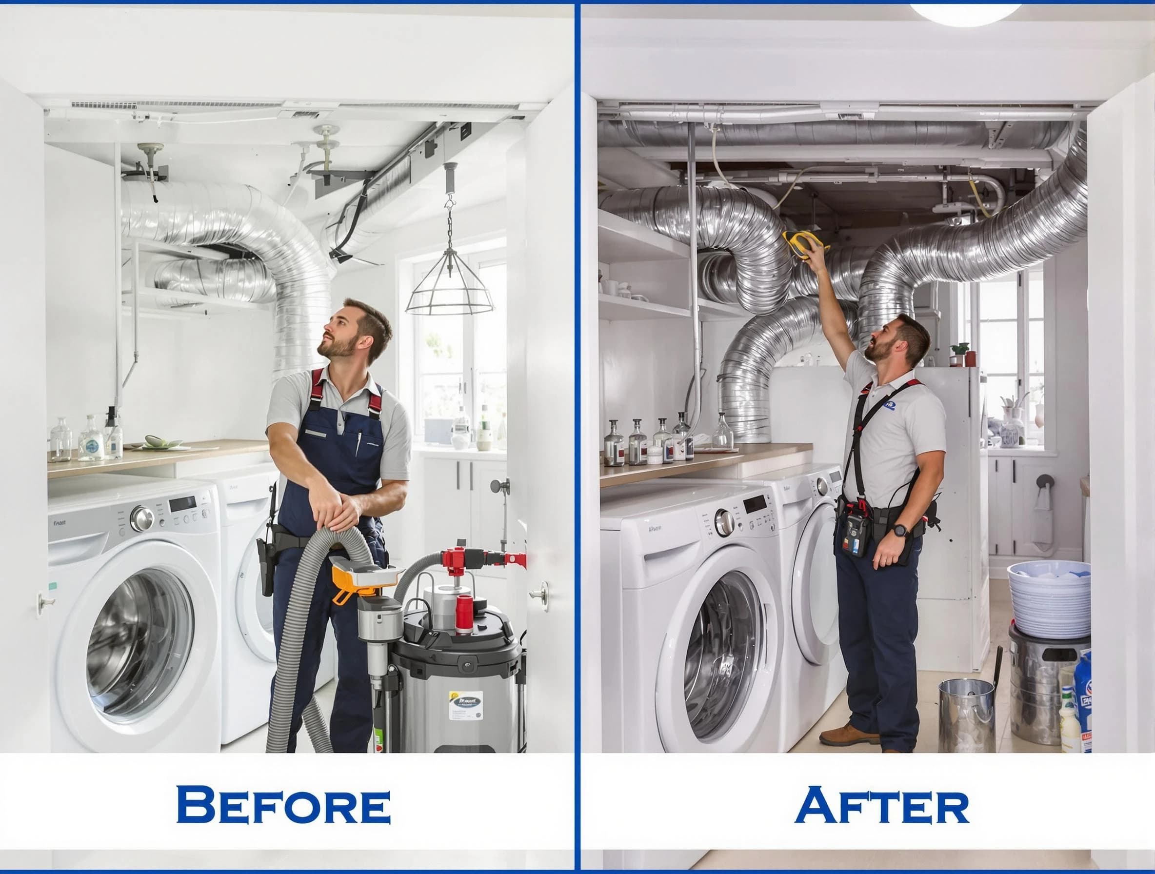 Expert gas dryer vent cleaning by Brentwood Dryer Vent Cleaning in Brentwood