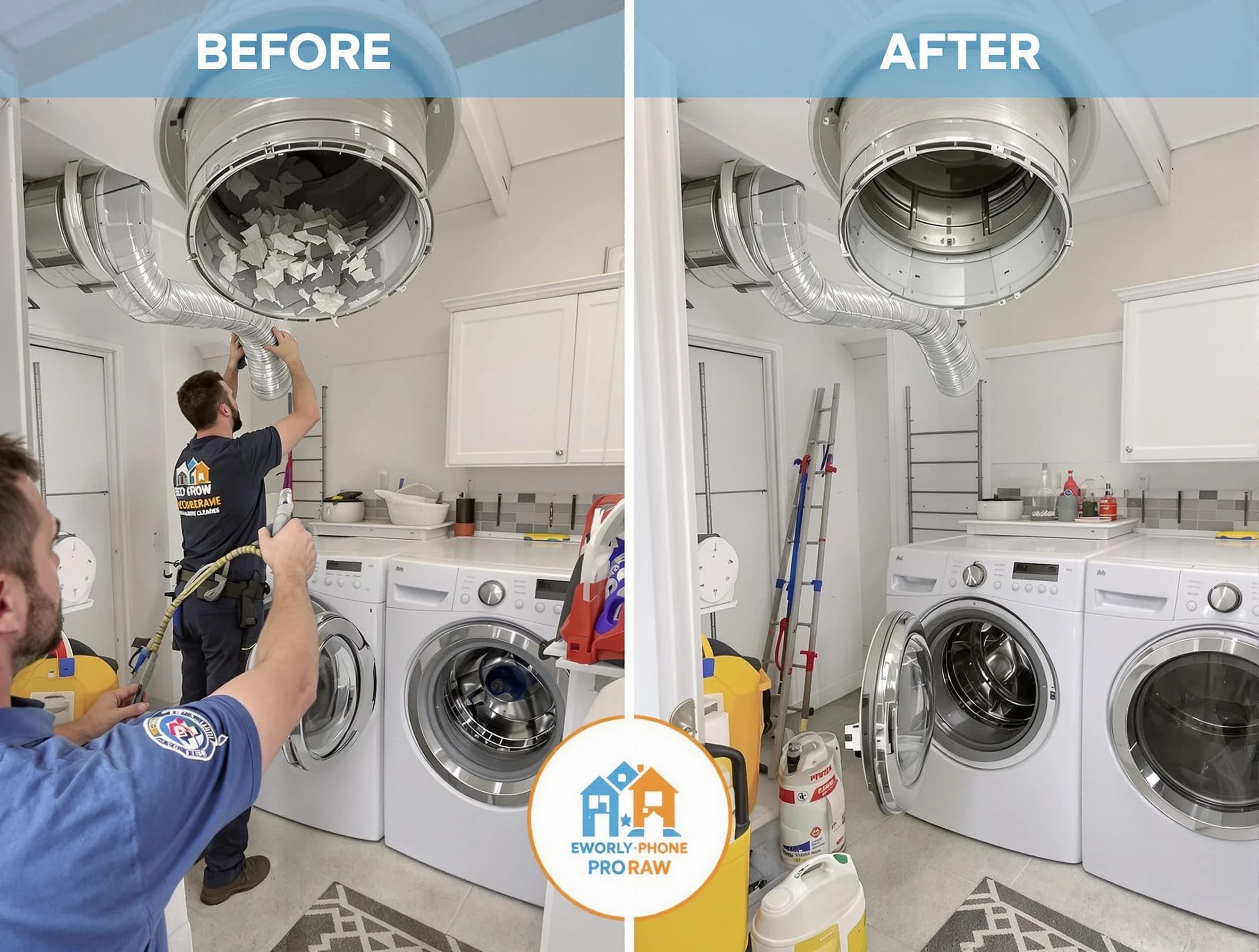 Residential dryer vent cleaning by Brentwood Dryer Vent Cleaning in Brentwood