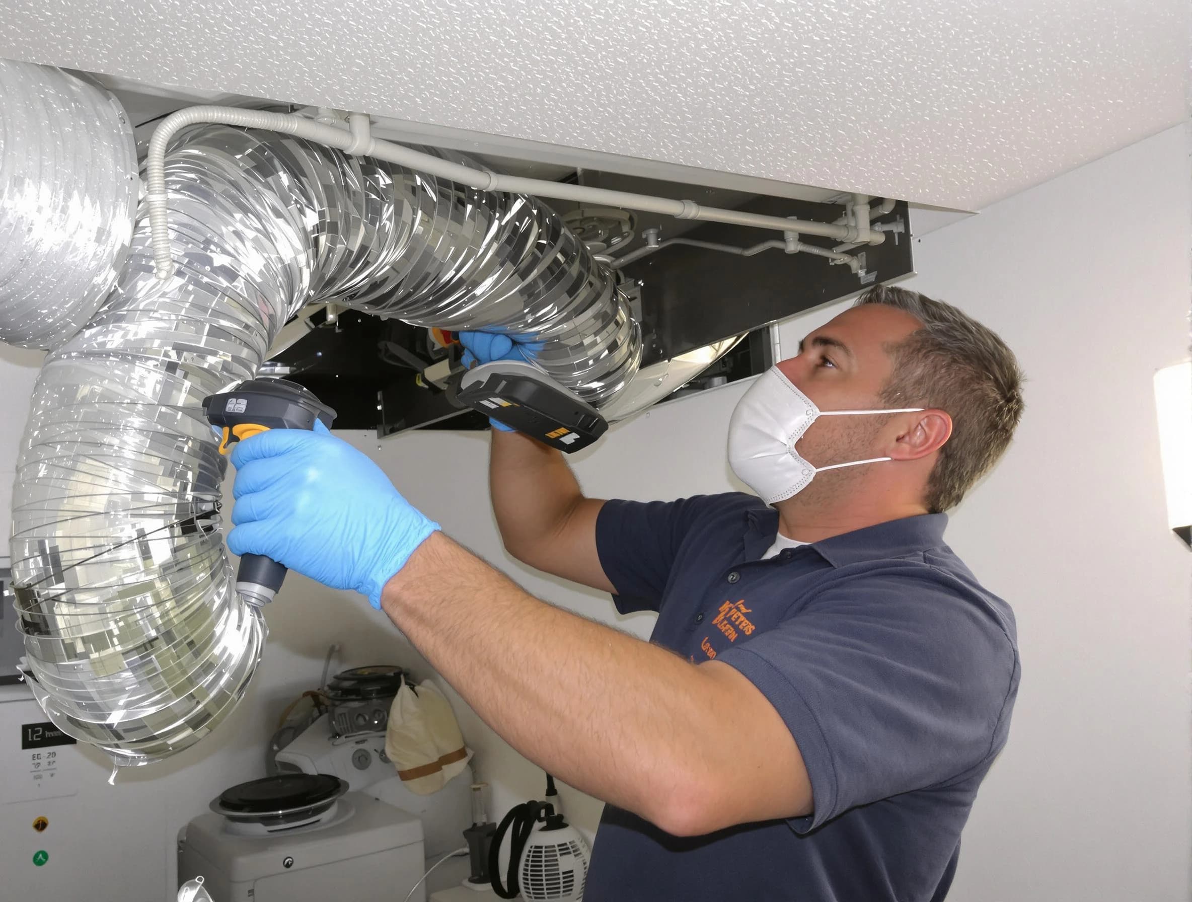 Brentwood Dryer Vent Cleaning professional performing thorough residential dryer vent cleaning in Brentwood