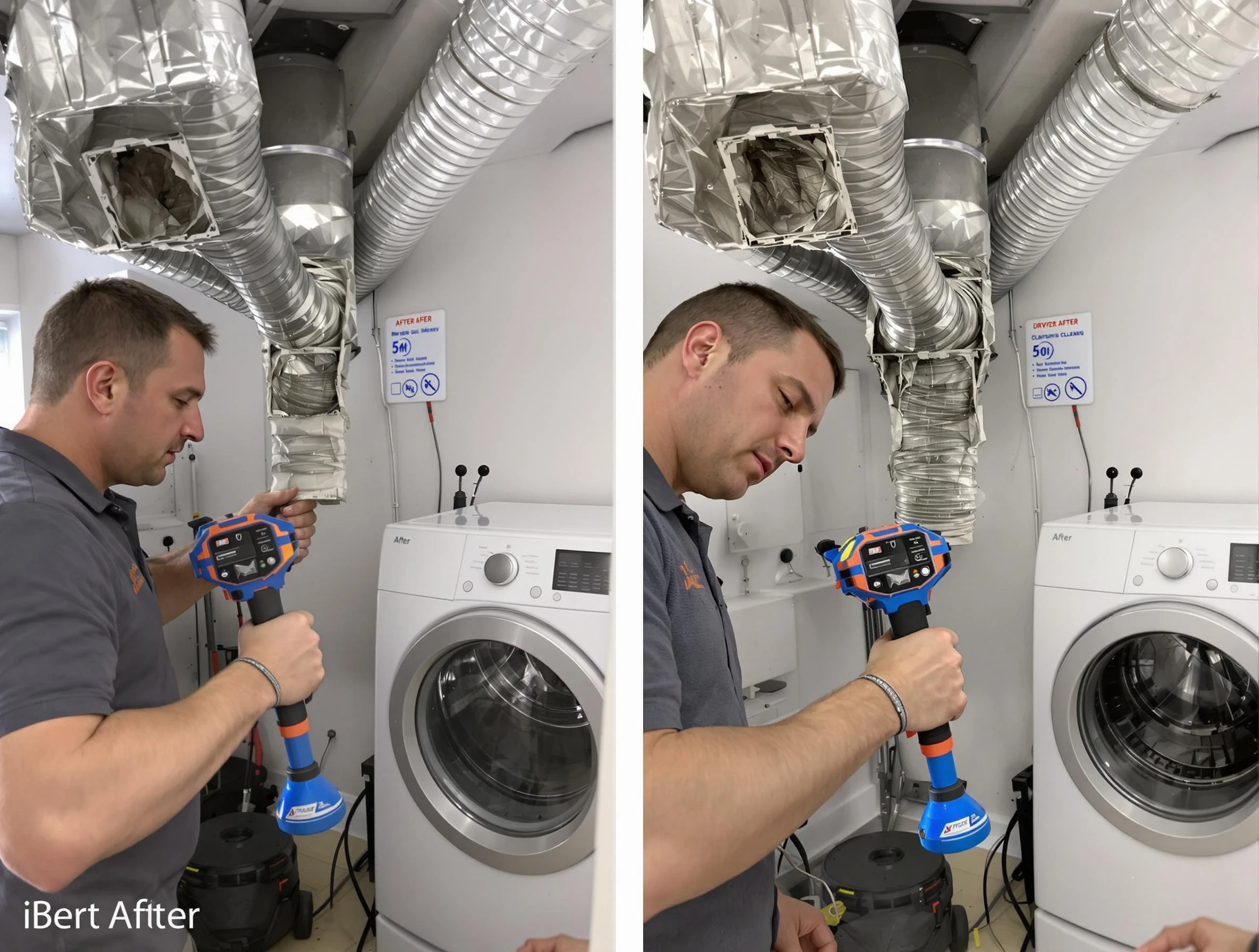 Professional clogged vent cleaning by Brentwood Dryer Vent Cleaning in Brentwood