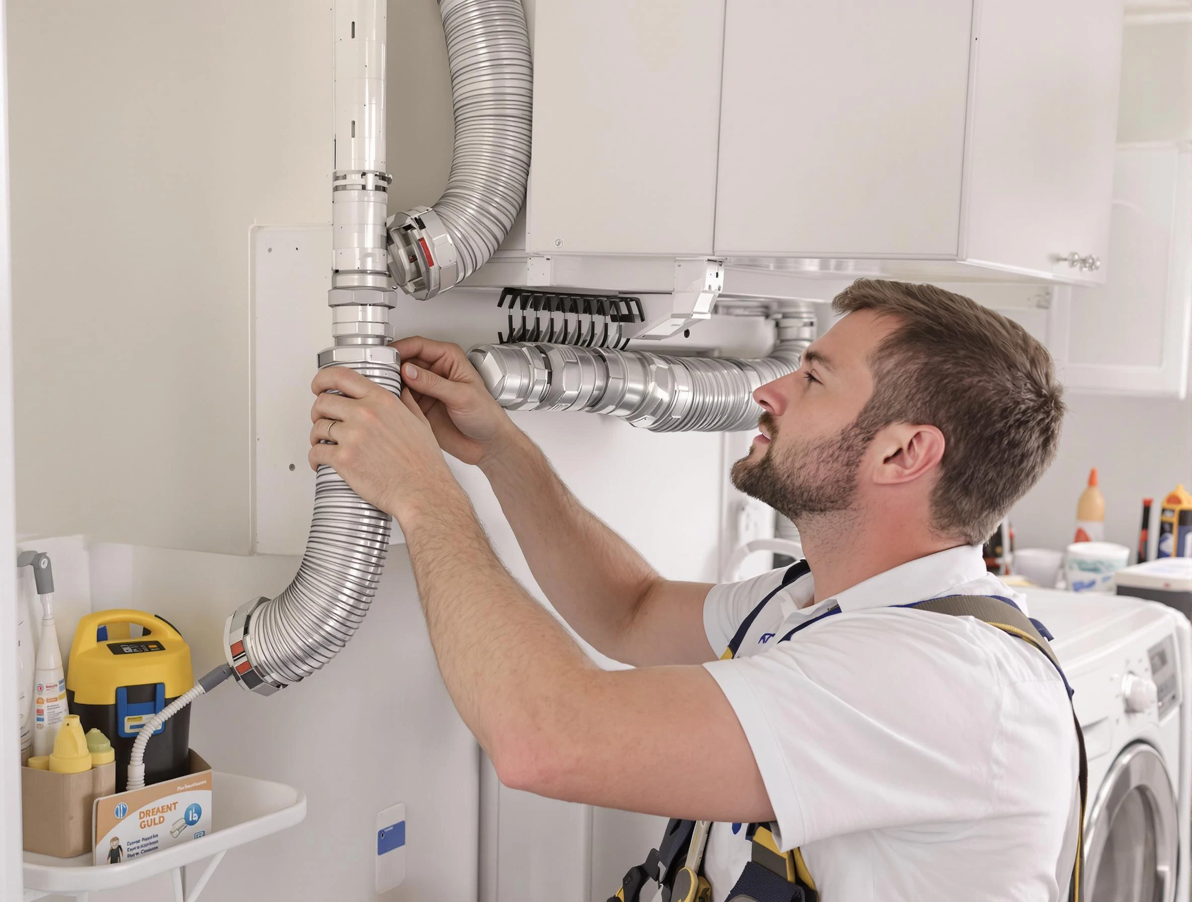 Professional dryer vent repair and installation by Brentwood Dryer Vent Cleaning in Brentwood